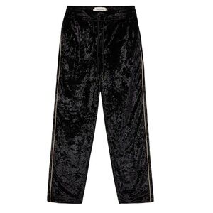 Honor The Gift Velvet PJ Pants - Black Size Small